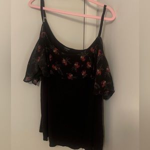 Torrid Cold Shoulder Floral Blouse